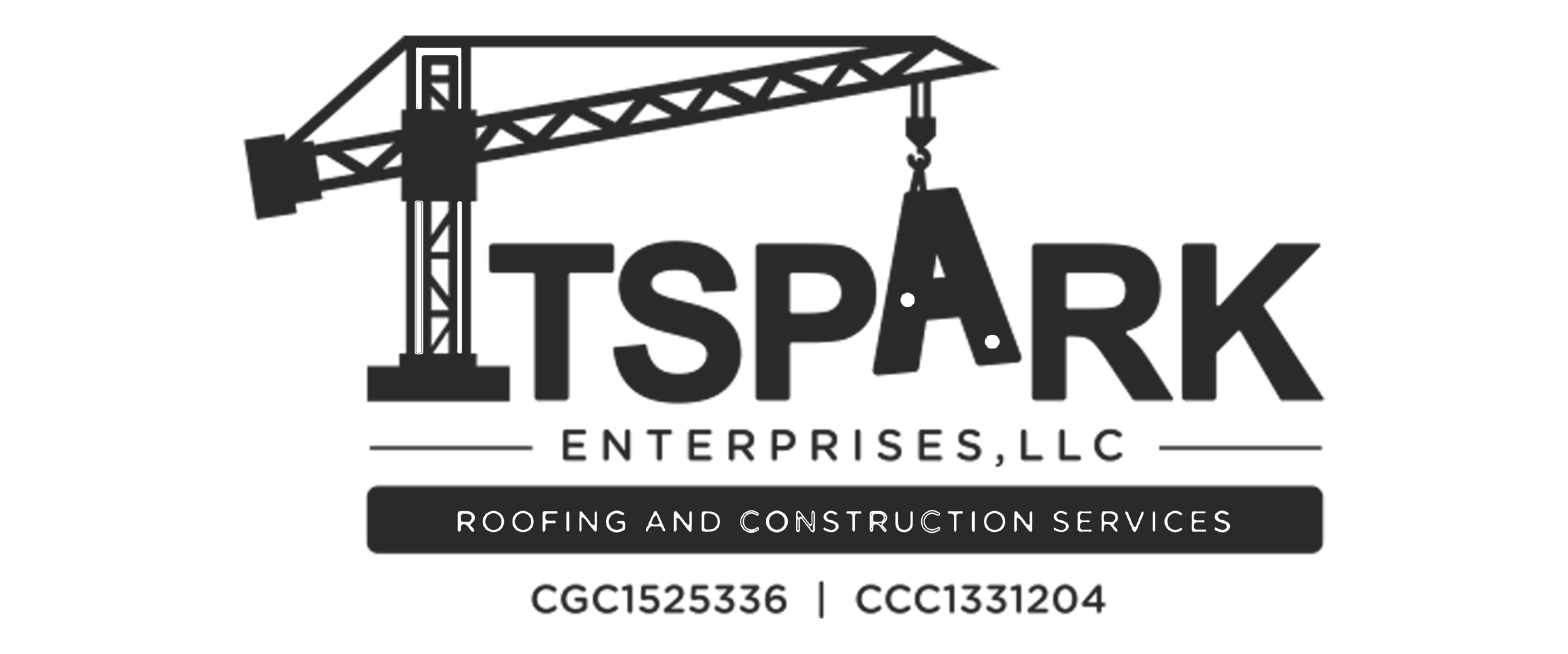 TSpark Enterprises Roofing &amp; Construction Services Logo